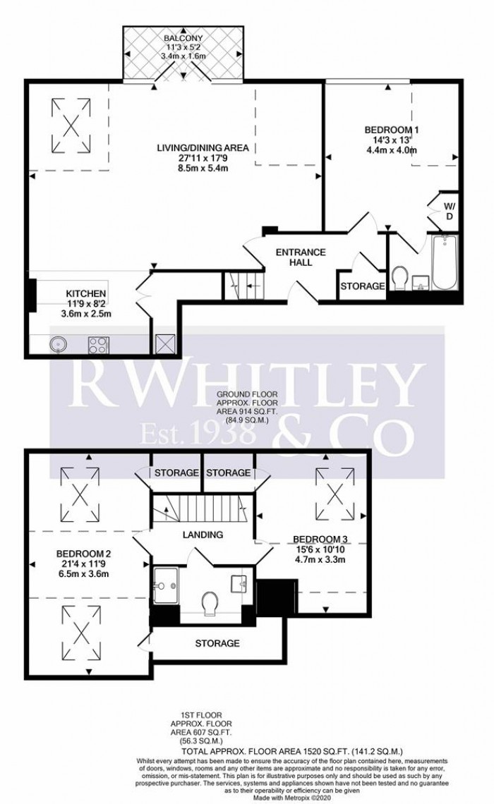 Floorplan for Kensington House, 34 Park Lodge Avenue, West Drayton