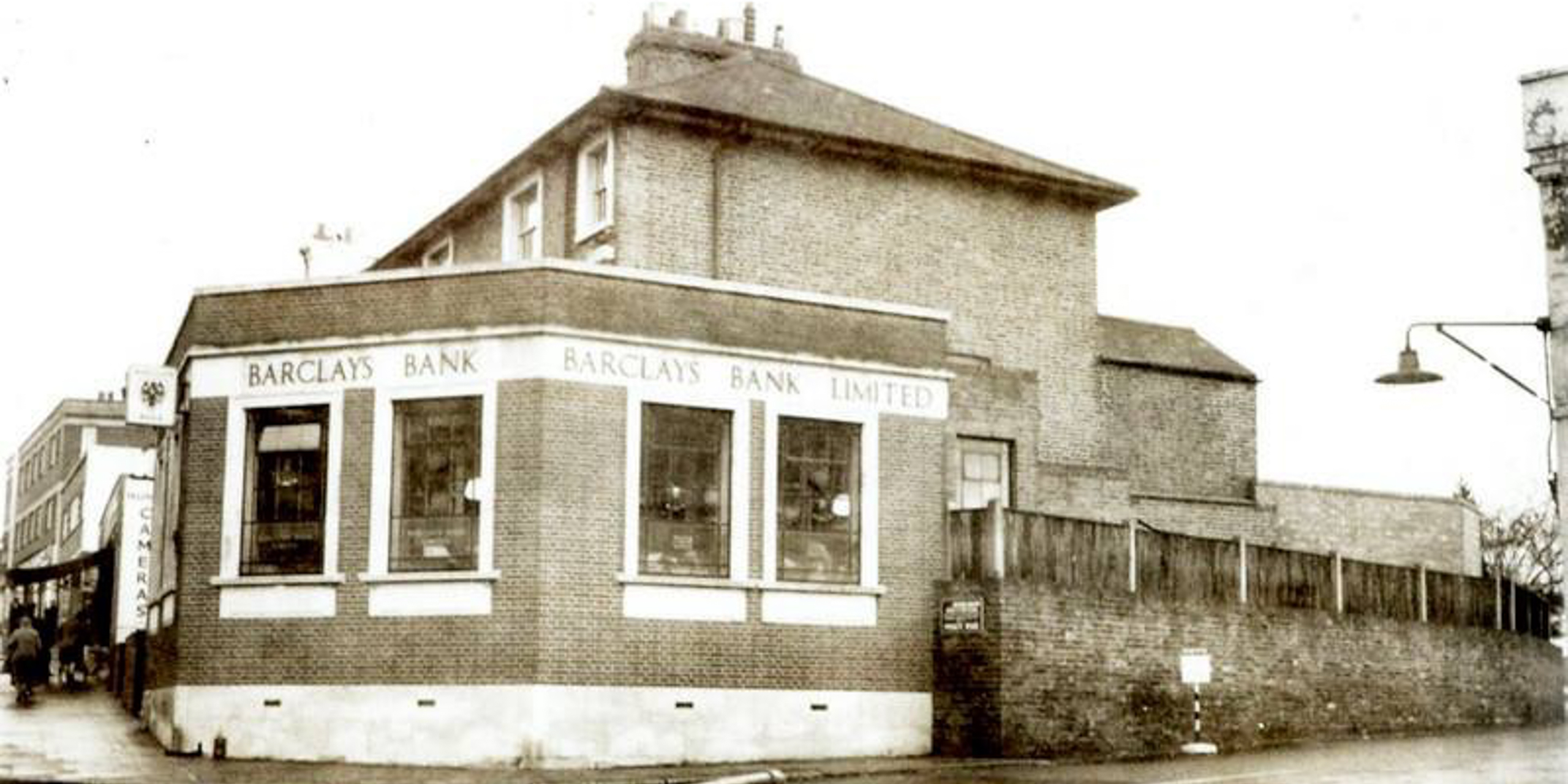 Now & Then - Barclays Bank, High Street, Yiewsley - 2020 vs c.1950